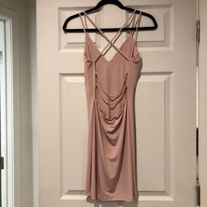 Foreign Exchange Cocktail Dress (Pastel Pink)